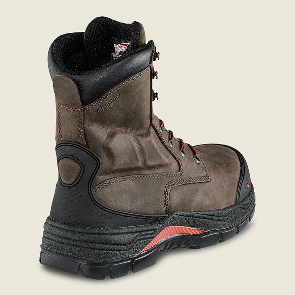 Red Wing Mens King Toe® Adc - 8-inch Waterproof Csa Metguard Toe - Safety Boots Dark Grey - 3024YLPO